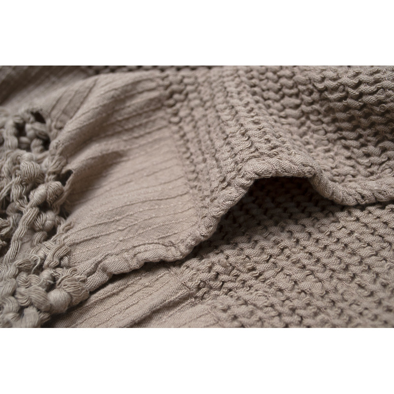 Плед Lotus Home - Rius kahve кавовий 130*170