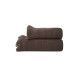 Рушник Lotus Home - Rius dark brown темно-коричневий 50*100