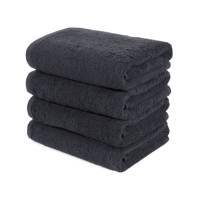 Рушник Lotus Black - Чорний 50*90 (16/1) 500 г/м²