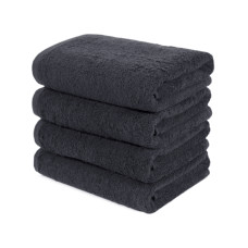 Рушник Lotus Black - Чорний 50*90 (16/1) 500 г/м²