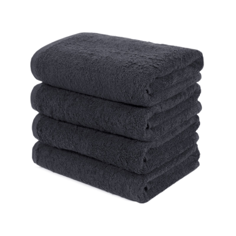 Рушник Lotus Black - Чорний 50*90 (16/1) 500 г/м²