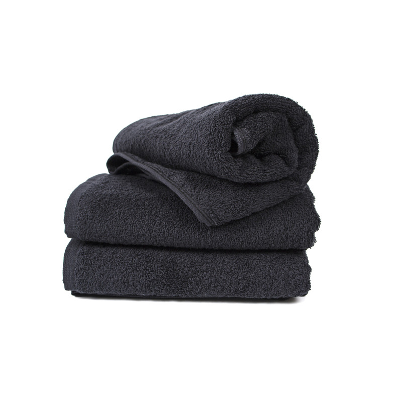 Рушник Lotus Black - Чорний 50*90 (16/1) 500 г/м²