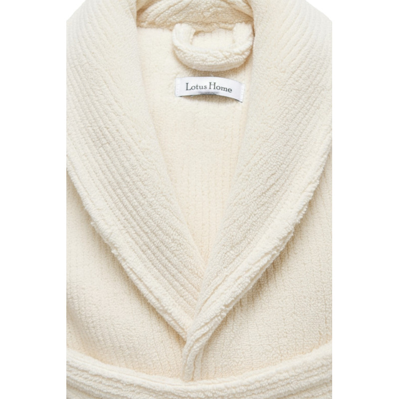 Халат Lotus Home - Bold New off white махровий S
