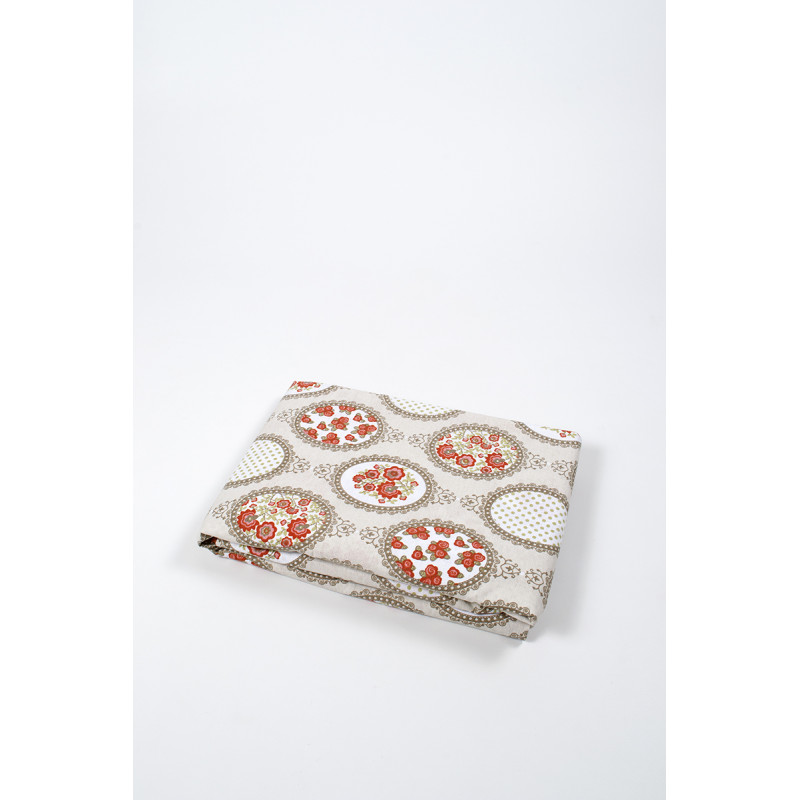 Простирадло Iris Home premium ранфорс - Daisy бежевий 150*210