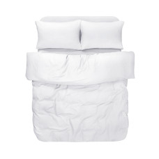 Постільна білизна з льону Lotus Home - Karlin white білий євро