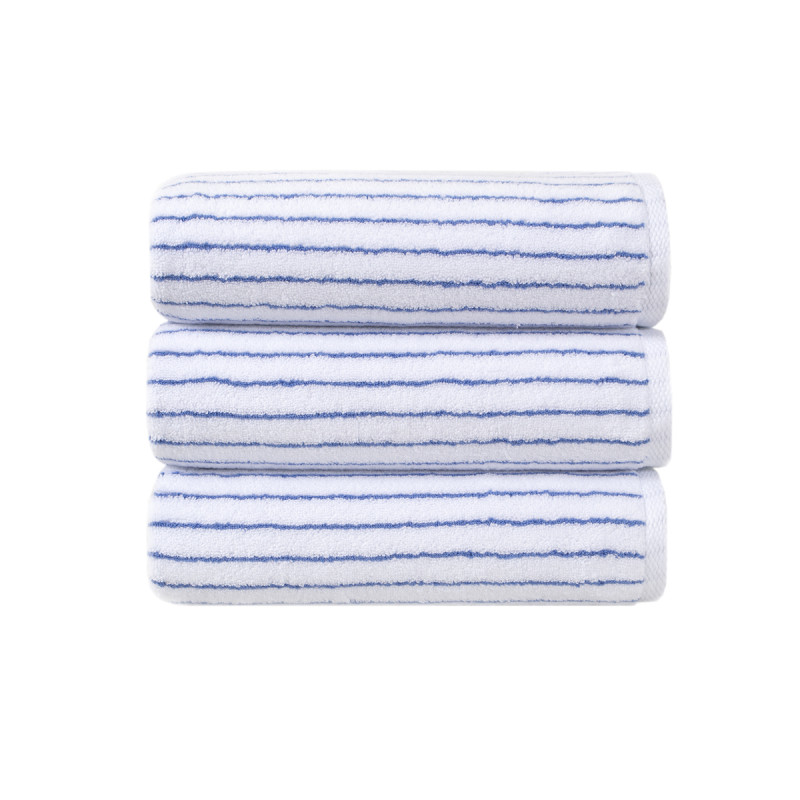Рушник Lotus Home Готель Premium - Microcotton Stripe White-Blue 90*150 550 г/м²