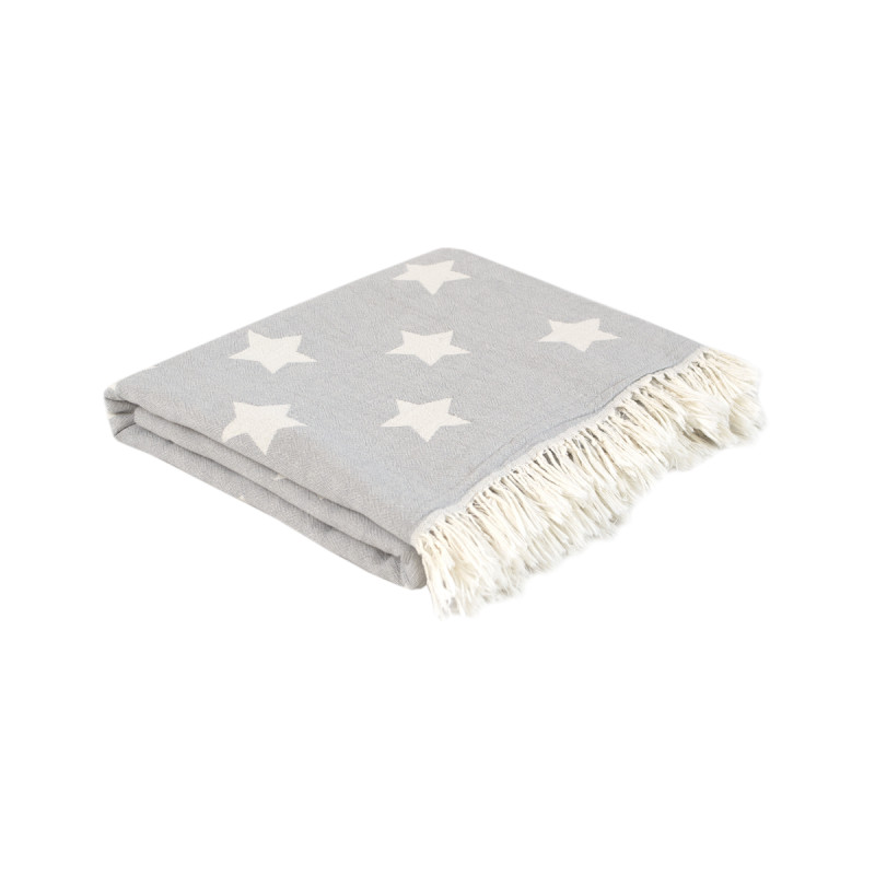 Плед Lotus Home - Star throw сірий 130*170