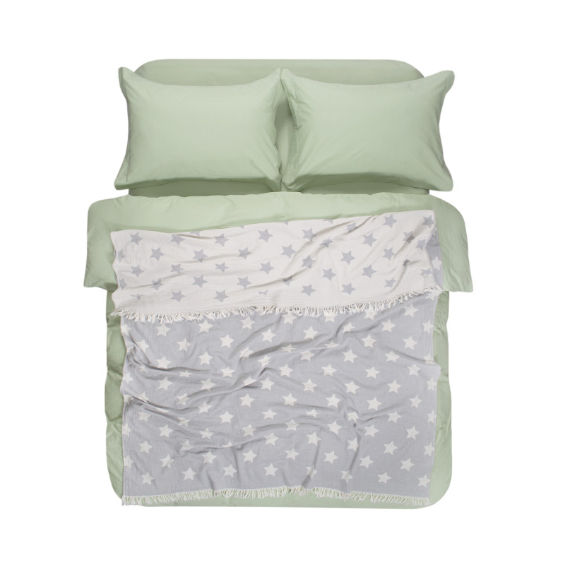 Плед Lotus Home - Star throw сірий 130*170