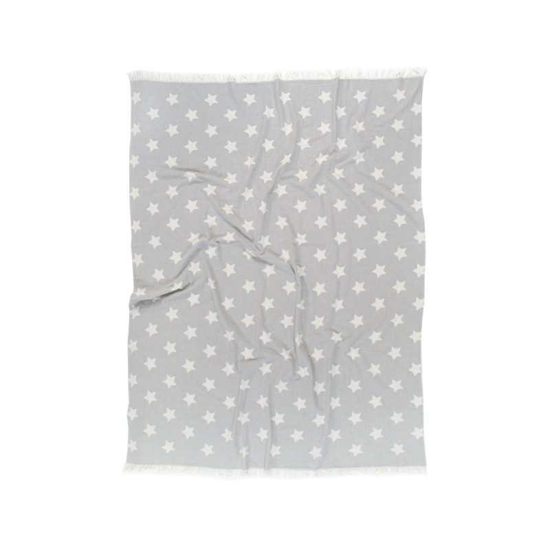 Плед Lotus Home - Star throw сірий 130*170