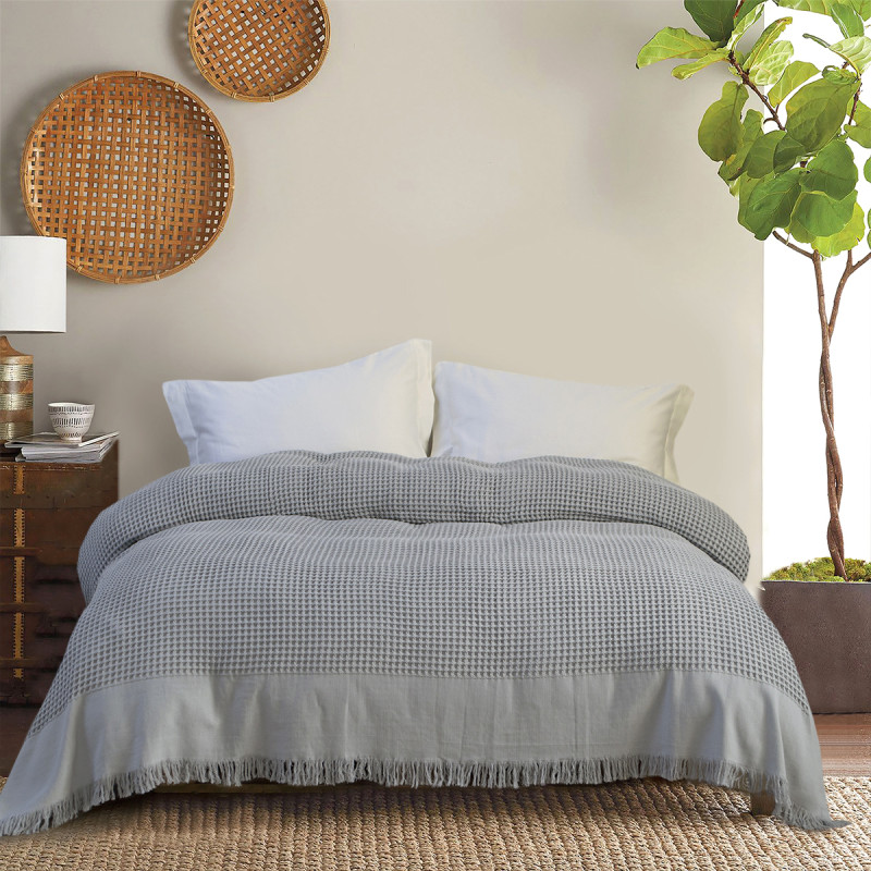 Покривало Lotus Home - Egi сірий 240*260