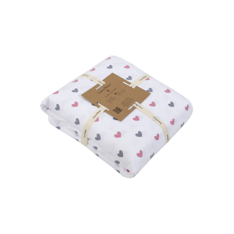 Постільна білизна Lotus Home Фланель - Small Hearts євро