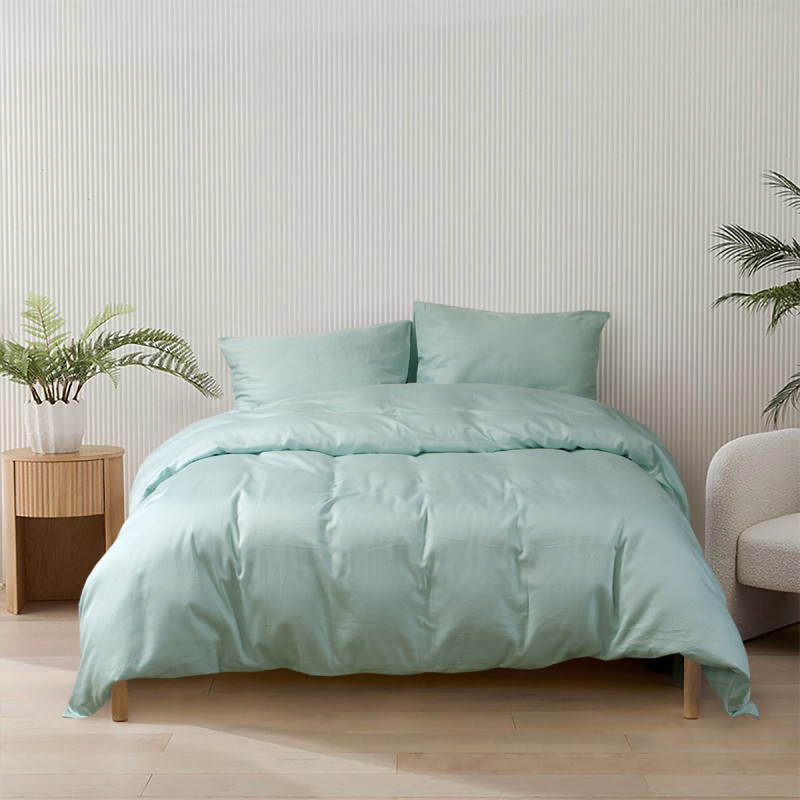 Постільна білизна Lotus Готель - Сатин Класік ментоловий євро (Туреччина)