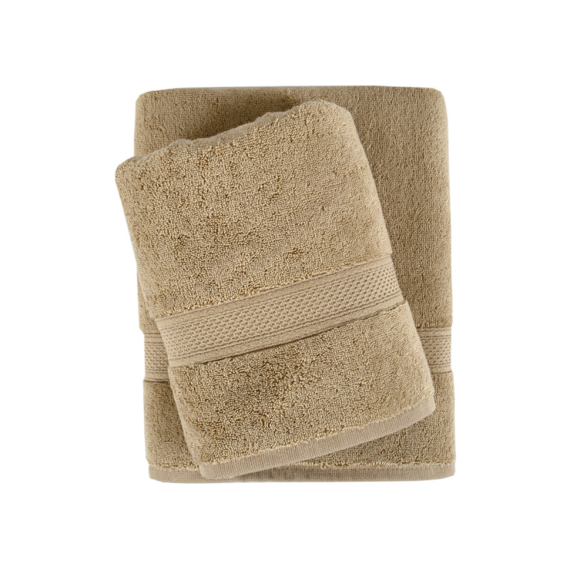 Рушник махровий Lotus Home - Grand soft twist cappuccino капучино 50*90