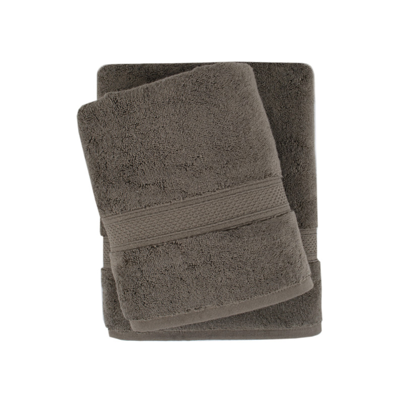 Рушник махровий Lotus Home - Grand soft twist brown коричневий 90*150