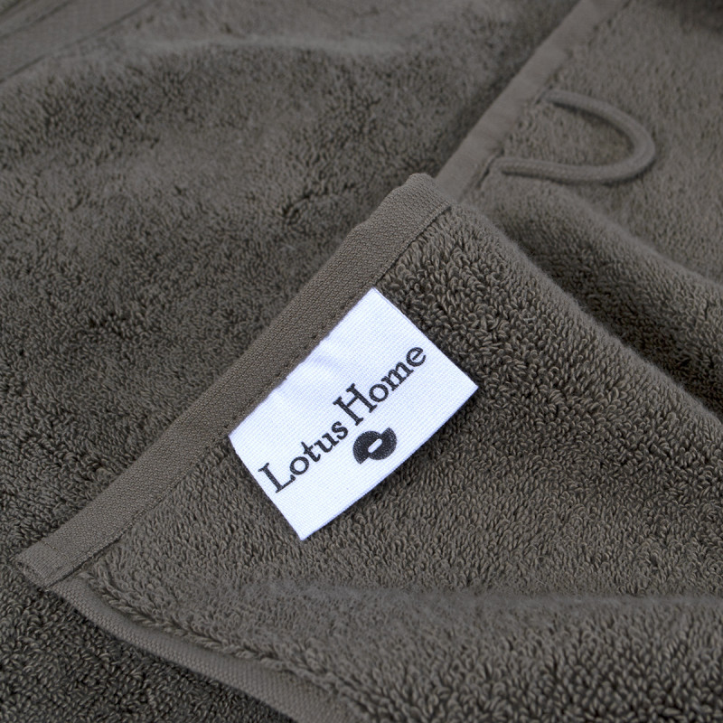 Рушник махровий Lotus Home - Grand soft twist brown коричневий 90*150