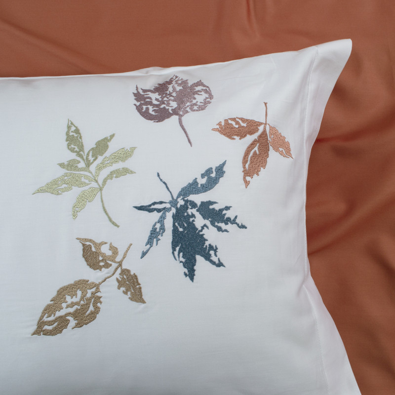 Постільна білизна Dantela Vita сатин з вишивкою - Hazan beyaz білий євро