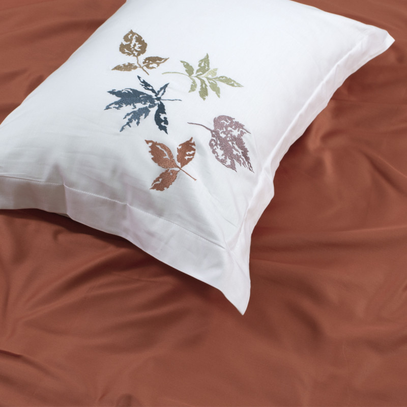 Постільна білизна Dantela Vita сатин з вишивкою - Hazan beyaz білий євро