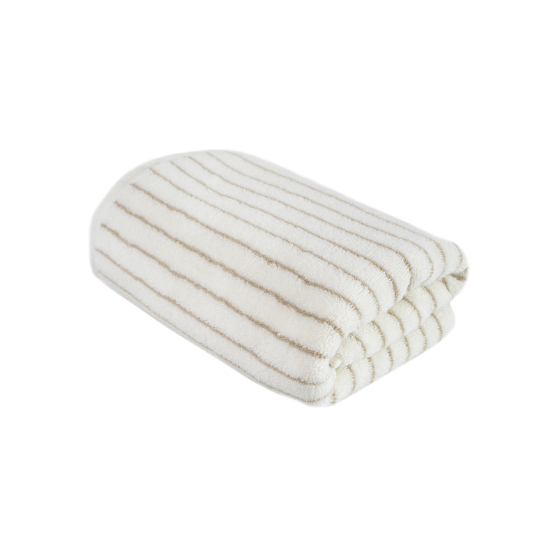 Рушник Lotus Home Готель Premium - Microcotton Stripe Ecru-Kahve 50*90 550 г/м²