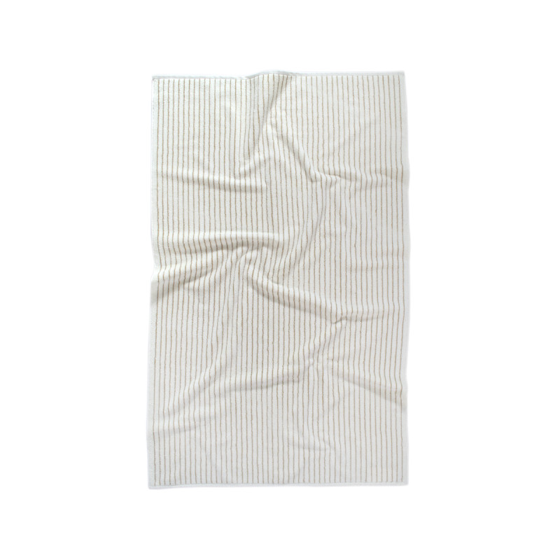 Рушник Lotus Home Готель Premium - Microcotton Stripe Ecru-Kahve 50*90 550 г/м²