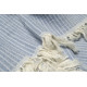 Покривало Lotus Home - Premium Stripe синій 190*225