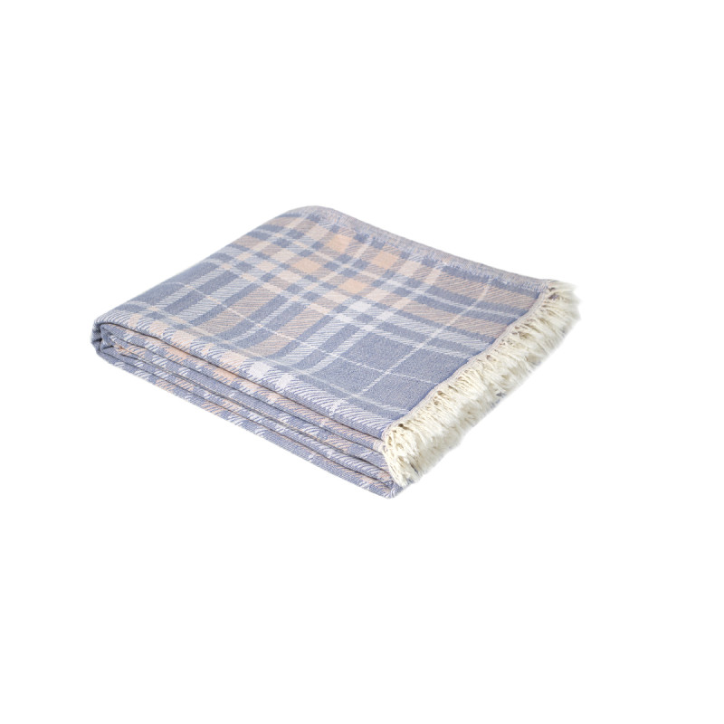 Покривало Lotus Home - Checked Caledonia блакитний 190*225