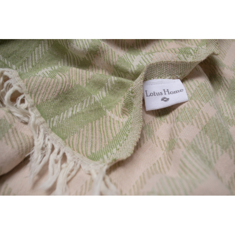 Покривало Lotus Home - Checked Caledonia м'ятний 190*225