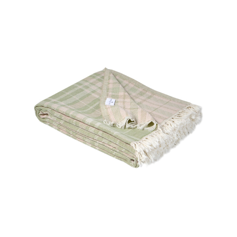 Покривало Lotus Home - Checked Caledonia м'ятний 190*225