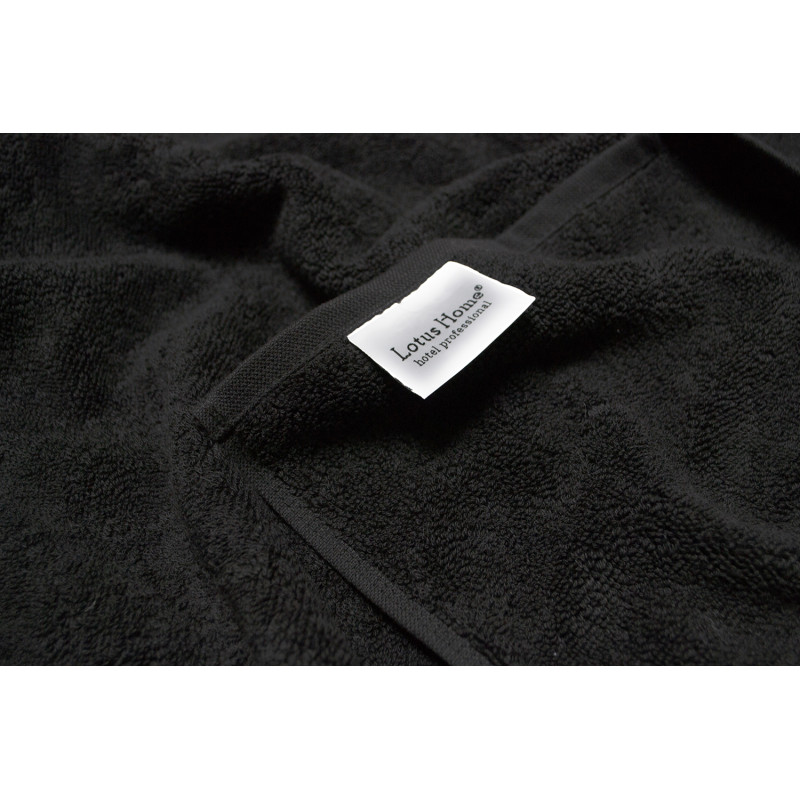 Рушник Lotus Home - Hotel Basic чорний 30*30 (16/1) 400 г/м²