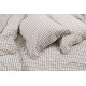 Постільна білизна Lotus Home - Checked Gingham кавовий євро