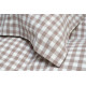 Постільна білизна Lotus Home - Checked Gingham кавовий євро