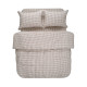 Постільна білизна Lotus Home - Checked Gingham кавовий сімейний