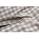 Постільна білизна Lotus Home - Checked Gingham кавовий сімейний