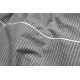 Постільна білизна Lotus Home - Premium Percale Stripe антрацит сімейний
