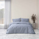Постільна білизна Lotus Home - Premium Percale Stripe синій сімейний