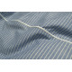 Постільна білизна Lotus Home - Premium Percale Stripe синій сімейний
