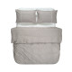 Постільна білизна Lotus Home - Premium Percale Stripe коричневий сімейний