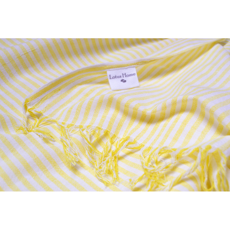 Рушник Lotus Home Pestemal - Argosa stripe 85*175 yellow жовтий