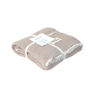 Покривало Lotus Home - Larna muslin beige 200*220