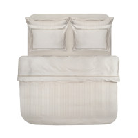 Постільна білизна Dantela Vita сатин з вишивкою - Imge bej бежевий євро