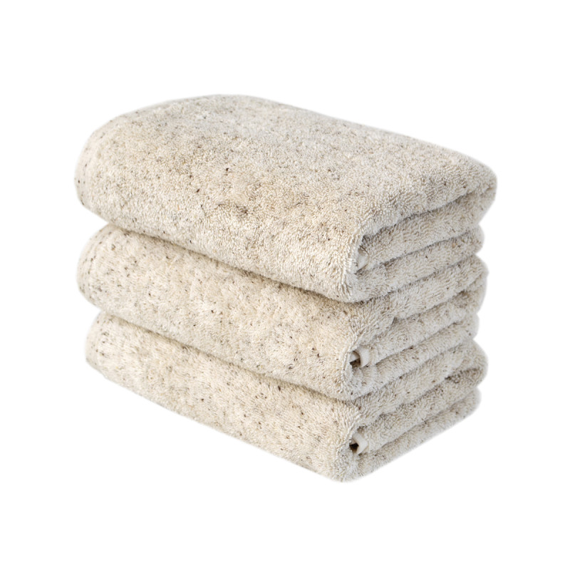 Рушник махровий Lotus Home - Organic natural бежевий 50*90