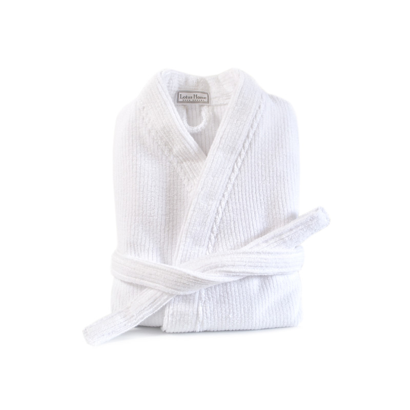 Халат-кімоно Lotus Home - Bold white махровий XL