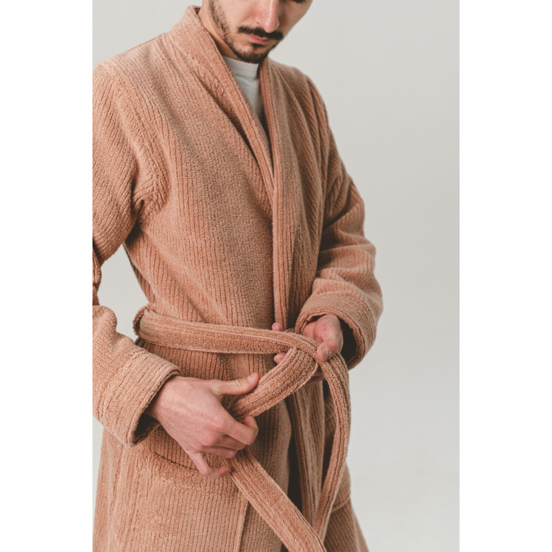 Халат-кімоно Lotus Home - Bold kiremit махровий XL