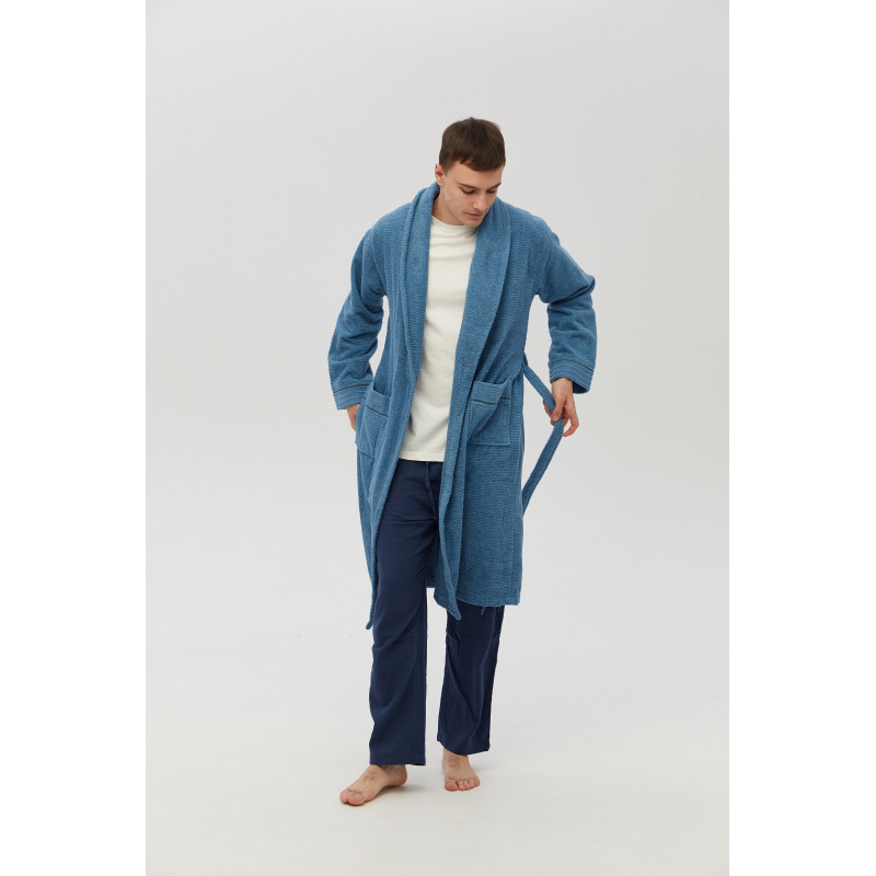 Халат махровий Lotus Home - Nella denim S/M