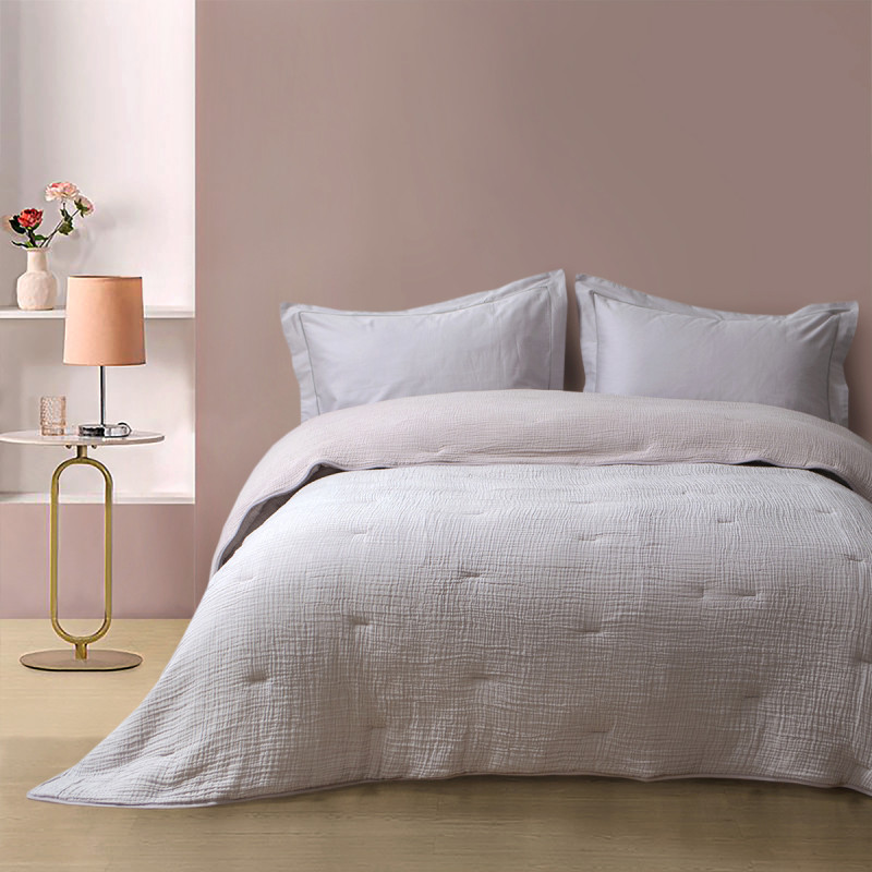 Покривало Lotus Home - Limas muslin orchid 245*245
