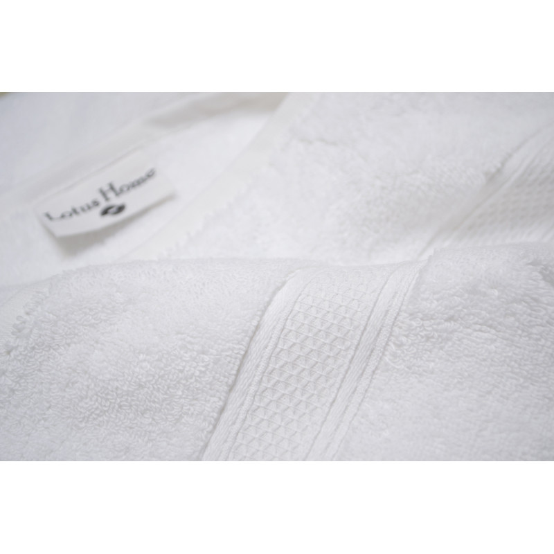 Рушник махровий Lotus Home - Grand soft twist white білий 50*90