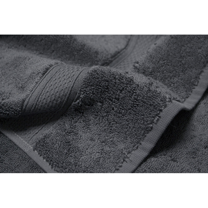 Рушник махровий Lotus Home - Grand soft twist antrasit антрацит 50*90