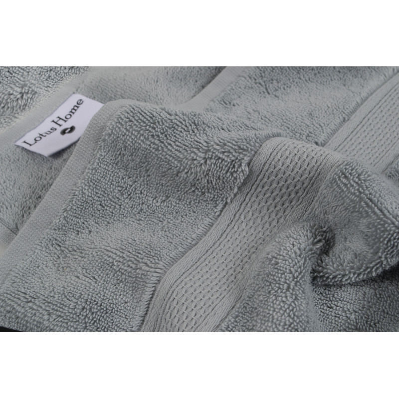 Рушник махровий Lotus Home - Grand soft twist grey сірий 50*90