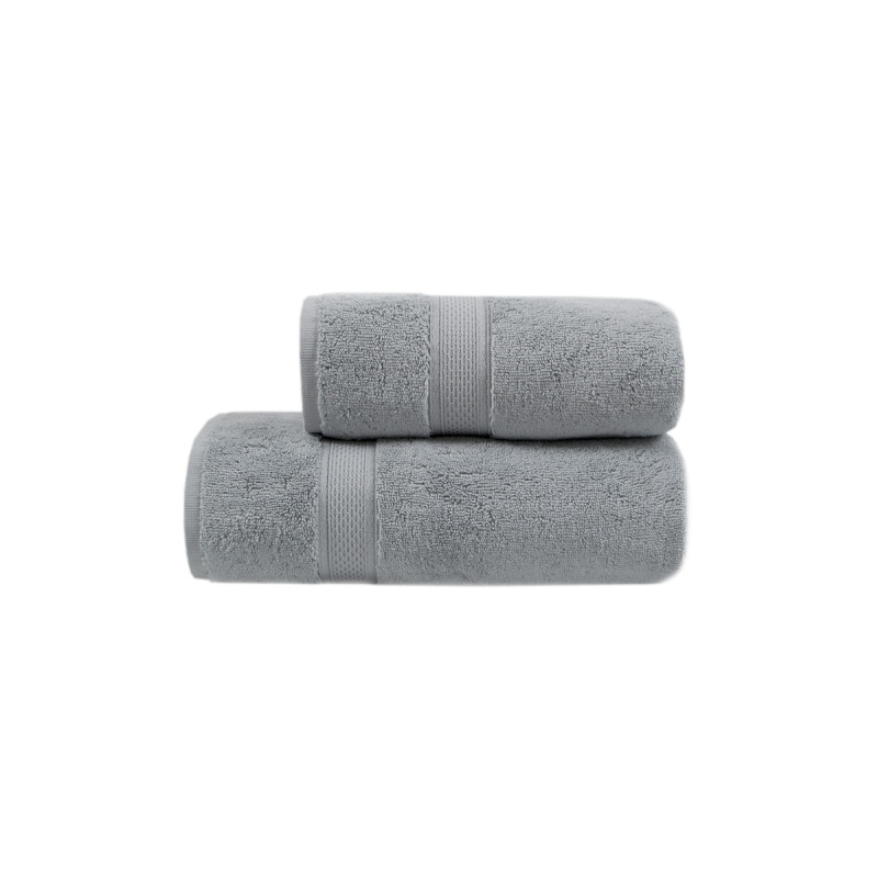 Рушник махровий Lotus Home - Grand soft twist grey сірий 50*90