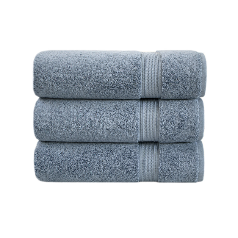 Рушник махровий Lotus Home - Grand soft twist denim денім 90*150