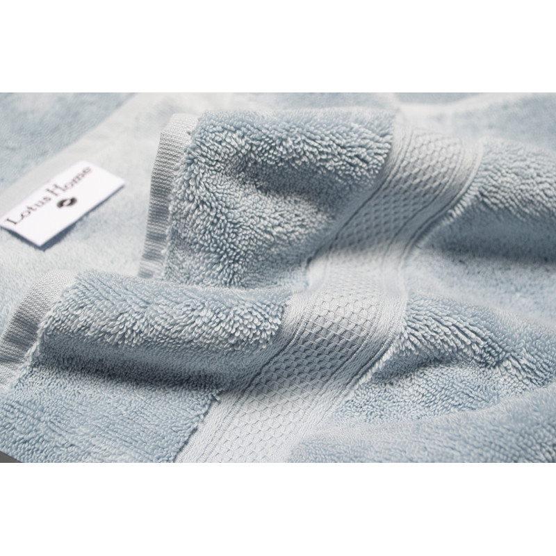 Рушник махровий Lotus Home - Grand soft twist blue блакитний  90*150